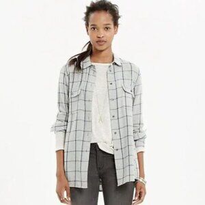 Madewell Flannel Classic Ex-Boyfriend Shirt Size XS